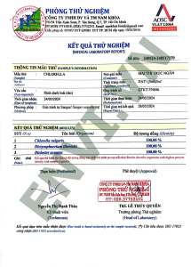 kết quả phân tích gen chlorella